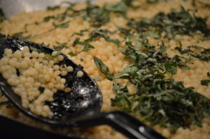 Israeli Couscous with Basil